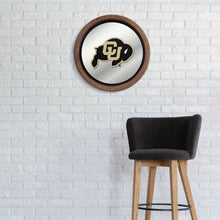 Load image into Gallery viewer, Colorado Buffaloes: &quot;Faux&quot; Barrel Top Mirrored Wall Sign - The Fan-Brand
