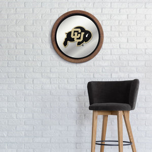 Colorado Buffaloes: "Faux" Barrel Top Mirrored Wall Sign - The Fan-Brand