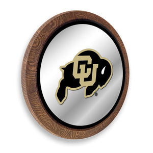 Colorado Buffaloes: "Faux" Barrel Top Mirrored Wall Sign - The Fan-Brand