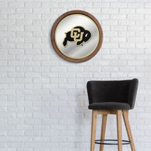 Load image into Gallery viewer, Colorado Buffaloes: &quot;Faux&quot; Barrel Top Mirrored Wall Sign - The Fan-Brand