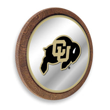 Load image into Gallery viewer, Colorado Buffaloes: &quot;Faux&quot; Barrel Top Mirrored Wall Sign - The Fan-Brand