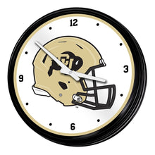 Load image into Gallery viewer, Colorado Buffaloes: Helmet - Retro Lighted Wall Clock - The Fan-Brand