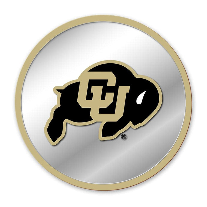 Colorado Buffaloes: Modern Disc Mirrored Wall Sign - The Fan-Brand