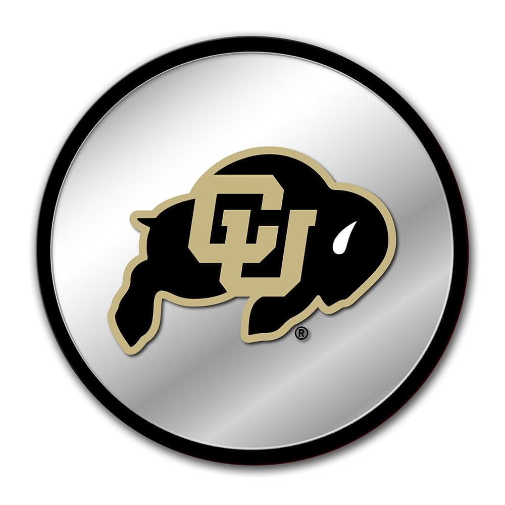 Colorado Buffaloes: Modern Disc Mirrored Wall Sign - The Fan-Brand