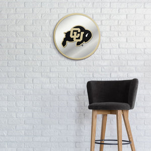 Colorado Buffaloes: Modern Disc Mirrored Wall Sign - The Fan-Brand