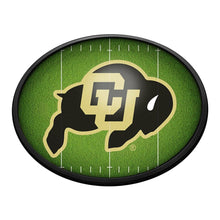 Load image into Gallery viewer, Colorado Buffaloes: On the 50 - Oval Slimline Lighted Wall Sign - The Fan-Brand