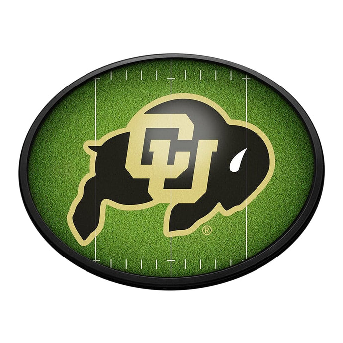 Colorado Buffaloes: On the 50 - Oval Slimline Lighted Wall Sign - The Fan-Brand