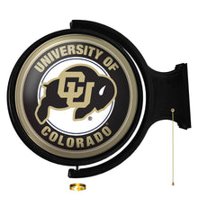 Load image into Gallery viewer, Colorado Buffaloes: Original Round Rotating Lighted Wall Sign - The Fan-Brand