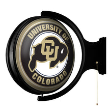 Load image into Gallery viewer, Colorado Buffaloes: Original Round Rotating Lighted Wall Sign - The Fan-Brand