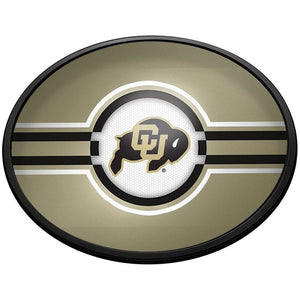 Colorado Buffaloes: Oval Slimline Lighted Wall Sign - The Fan-Brand