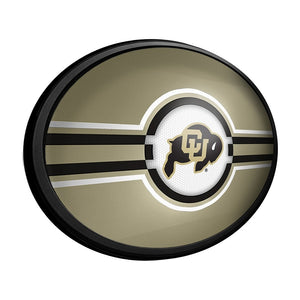 Colorado Buffaloes: Oval Slimline Lighted Wall Sign - The Fan-Brand