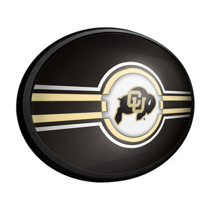 Colorado Buffaloes: Oval Slimline Lighted Wall Sign - The Fan-Brand