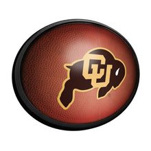 Load image into Gallery viewer, Colorado Buffaloes: Pigskin - Oval Slimline Lighted Wall Sign - The Fan-Brand