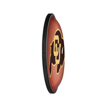 Load image into Gallery viewer, Colorado Buffaloes: Pigskin - Oval Slimline Lighted Wall Sign - The Fan-Brand