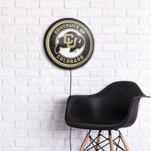 Load image into Gallery viewer, Colorado Buffaloes: Round Slimline Lighted Wall Sign - The Fan-Brand