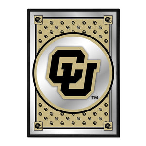 Colorado Buffaloes: Team Spirit, CU - Framed Mirrored Wall Sign - The Fan-Brand