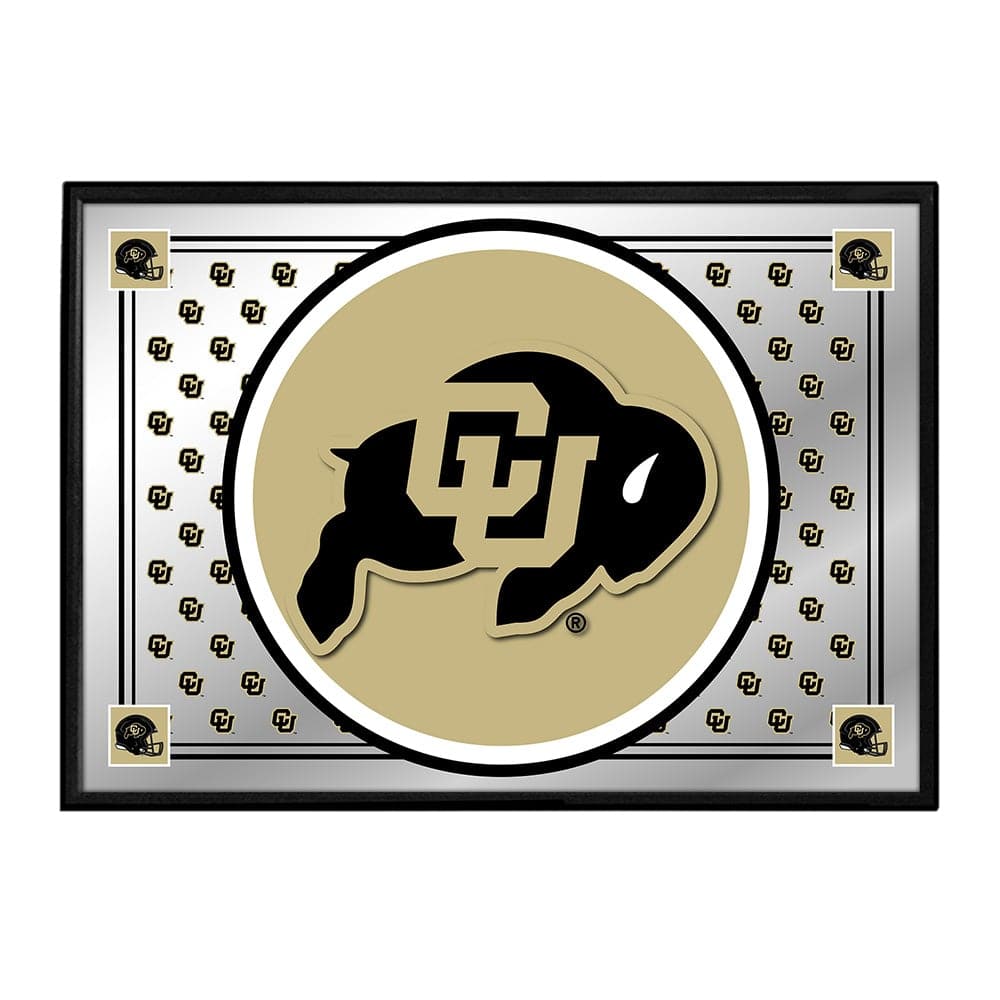 Colorado Buffaloes: Team Spirit - Framed Mirrored Wall Sign - The Fan-Brand
