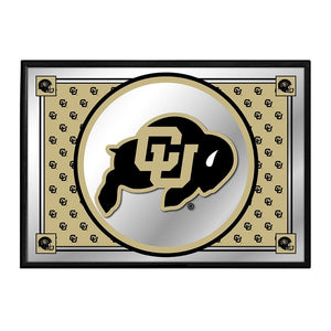 Colorado Buffaloes: Team Spirit - Framed Mirrored Wall Sign - The Fan-Brand