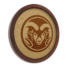 Load image into Gallery viewer, Colorado State Rams: &quot;Faux&quot; Barrel Framed Cork Board - The Fan-Brand
