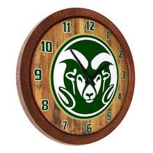 Load image into Gallery viewer, Colorado State Rams: &quot;Faux&quot; Barrel Top Wall Clock - The Fan-Brand