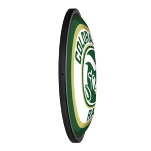 Colorado State Rams: Logo - Round Slimline Lighted Wall Sign - The Fan-Brand