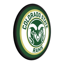 Load image into Gallery viewer, Colorado State Rams: Logo - Round Slimline Lighted Wall Sign - The Fan-Brand