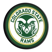 Load image into Gallery viewer, Colorado State Rams: Logo - Round Slimline Lighted Wall Sign - The Fan-Brand