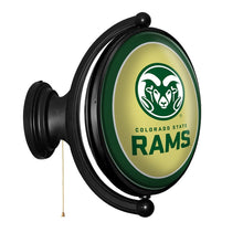 Load image into Gallery viewer, Colorado State Rams: Original Oval Rotating Lighted Wall Sign - The Fan-Brand