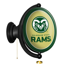 Load image into Gallery viewer, Colorado State Rams: Original Oval Rotating Lighted Wall Sign - The Fan-Brand