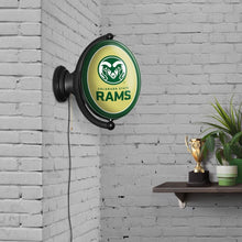 Load image into Gallery viewer, Colorado State Rams: Original Oval Rotating Lighted Wall Sign - The Fan-Brand