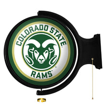 Load image into Gallery viewer, Colorado State Rams: Original Round Rotating Lighted Wall Sign - The Fan-Brand