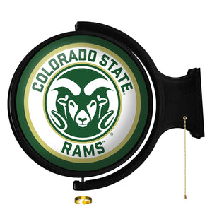 Colorado State Rams: Original Round Rotating Lighted Wall Sign - The Fan-Brand