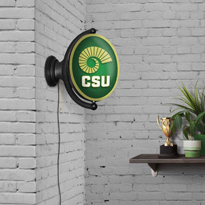 Colorado State Rams: Ram's Horn - Original Oval Rotating Lighted Wall Sign - The Fan-Brand