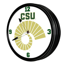 Load image into Gallery viewer, Colorado State Rams: Ram&#39;s Horn - Retro Lighted Wall Clock - The Fan-Brand