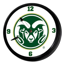Load image into Gallery viewer, Colorado State Rams: Retro Lighted Wall Clock - The Fan-Brand