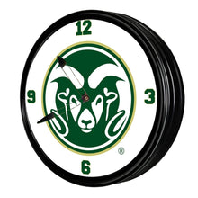 Load image into Gallery viewer, Colorado State Rams: Retro Lighted Wall Clock - The Fan-Brand