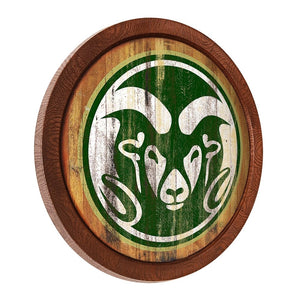 Colorado State Rams: Weathered "Faux" Barrel Top Sign - The Fan-Brand