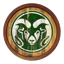Load image into Gallery viewer, Colorado State Rams: Weathered &quot;Faux&quot; Barrel Top Sign - The Fan-Brand