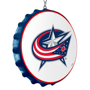 Columbus Blue Jackets: Bottle Cap Dangler - The Fan-Brand