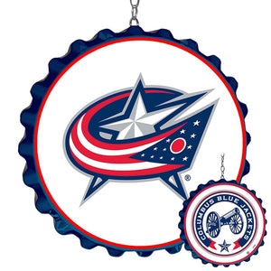 Columbus Blue Jackets: Bottle Cap Dangler - The Fan-Brand