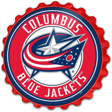 Load image into Gallery viewer, Columbus Blue Jackets: Bottle Cap Wall Sign - The Fan-Brand