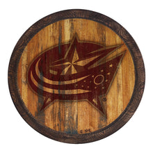 Load image into Gallery viewer, Columbus Blue Jackets: Branded &quot;Faux&quot; Barrel Top Sign - The Fan-Brand