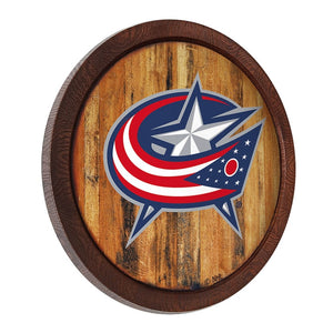 Columbus Blue Jackets: "Faux" Barrel Top Sign - The Fan-Brand