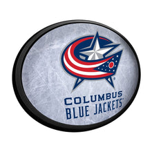 Load image into Gallery viewer, Columbus Blue Jackets: Ice Rink - Oval Slimline Lighted Wall Sign - The Fan-Brand