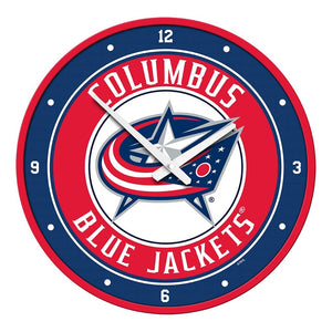 Columbus Blue Jackets: Modern Disc Wall Clock - The Fan-Brand