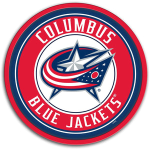 Columbus Blue Jackets: Modern Disc Wall Sign - The Fan-Brand