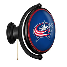 Load image into Gallery viewer, Columbus Blue Jackets: Original Oval Rotating Lighted Wall Sign - The Fan-Brand