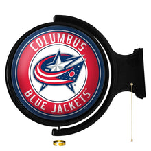Load image into Gallery viewer, Columbus Blue Jackets: Original Round Rotating Lighted Wall Sign - The Fan-Brand