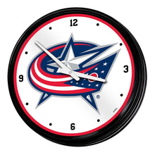Load image into Gallery viewer, Columbus Blue Jackets: Retro Lighted Wall Clock - The Fan-Brand