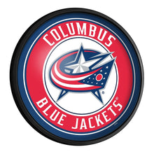 Load image into Gallery viewer, Columbus Blue Jackets: Round Slimline Lighted Wall Sign - The Fan-Brand
